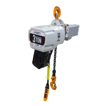 Starke Electric Chain Hoist, 6,000 lb, 20 ft, Hook Mounted, 460V STK30VS-20-460V-3PH-A